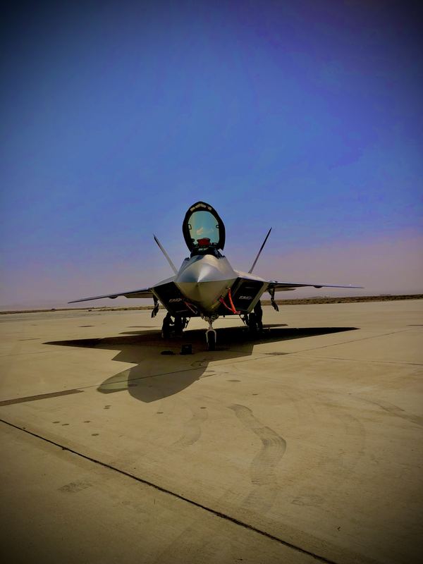 F-22 Raptor on the tarmac, U.S. Air Force