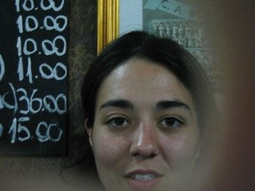 Candid portrait at a local cafe, Argentina