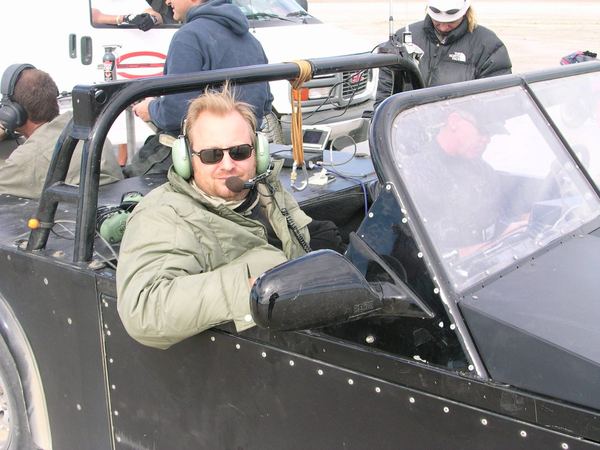 Camera buggy interior, Mojave Desert