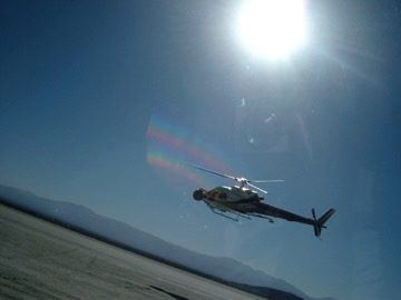 Helicopter aerial unit, Mojave Desert