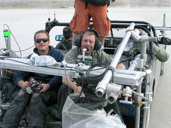 Camera vehicle crew, Mojave Desert