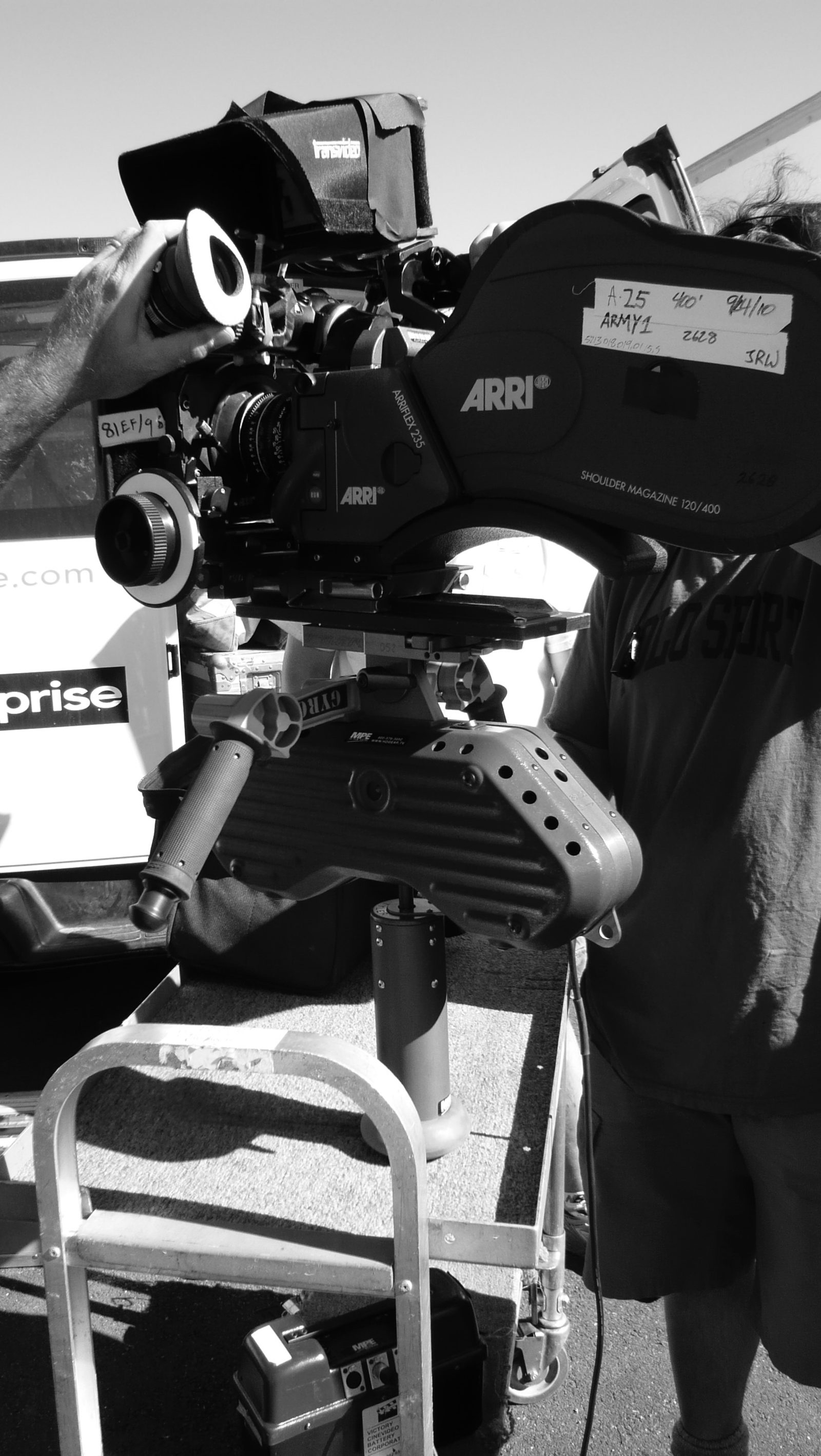 ARRI camera close-up on set, Colorado